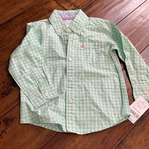 Carter's Gingham NWT  button down shirt - Picture 10 of 10